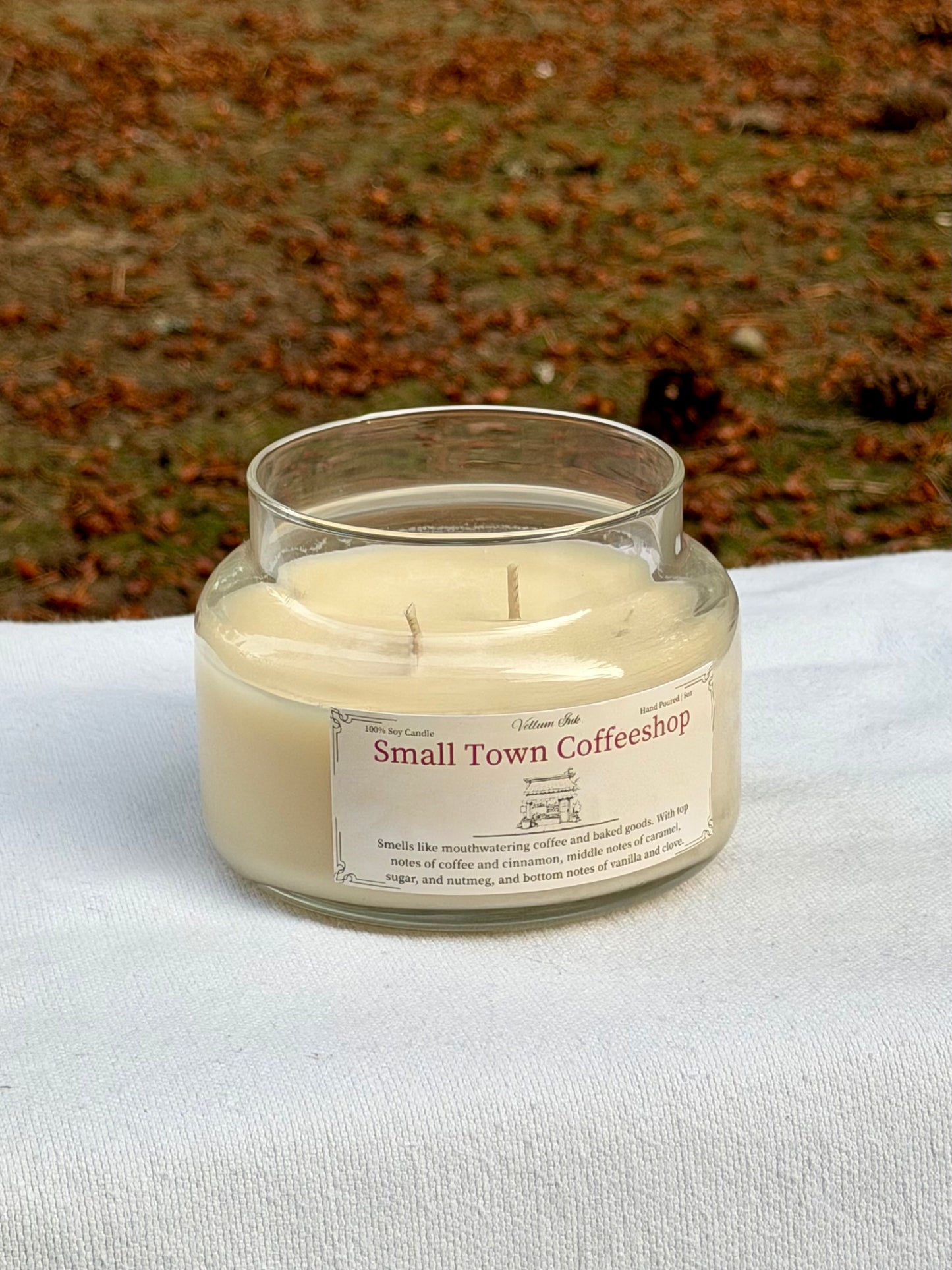 Small Town Coffeeshop - 8oz soy candle