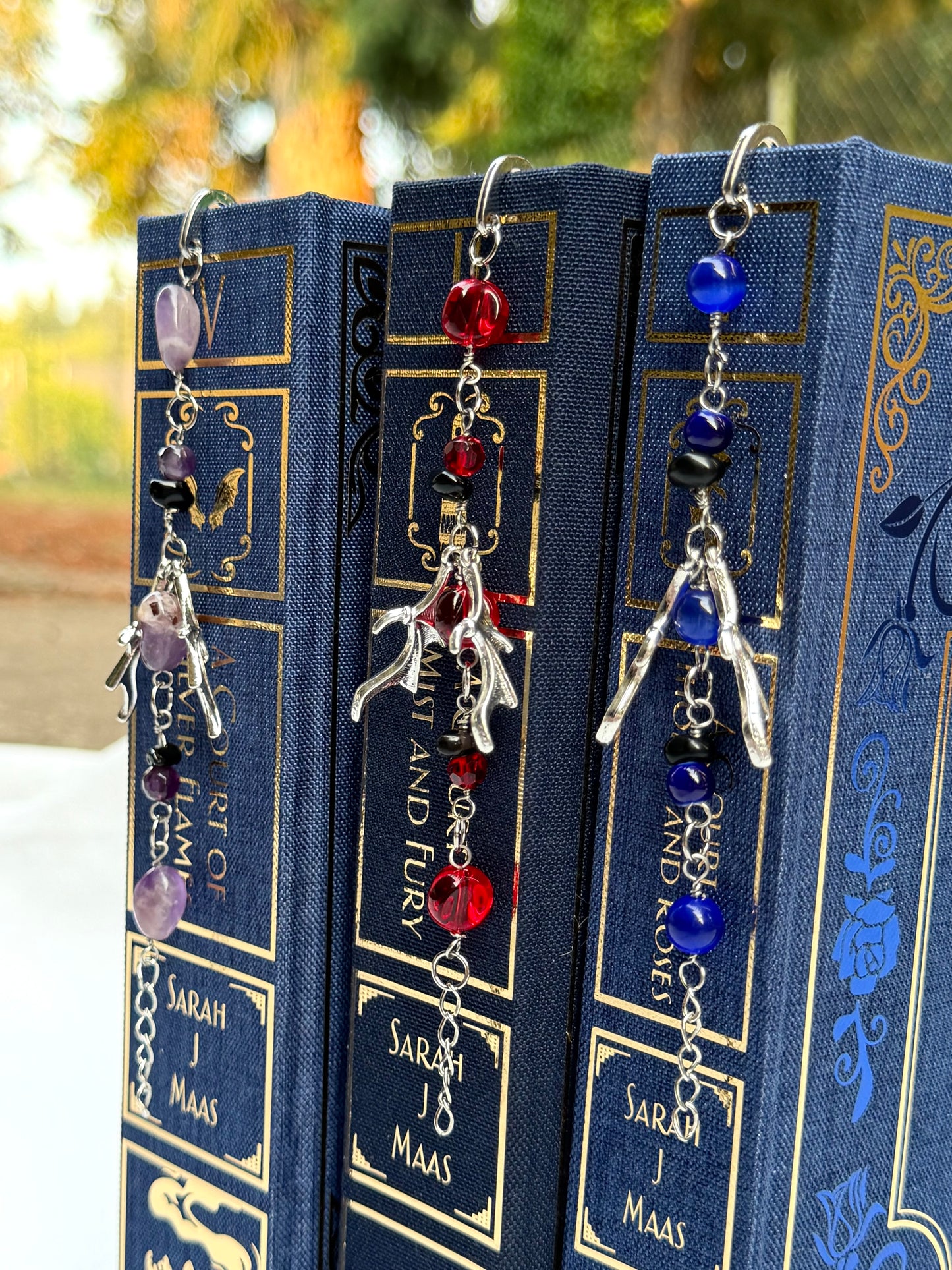 Bat Boys Beaded Bookmark Set
