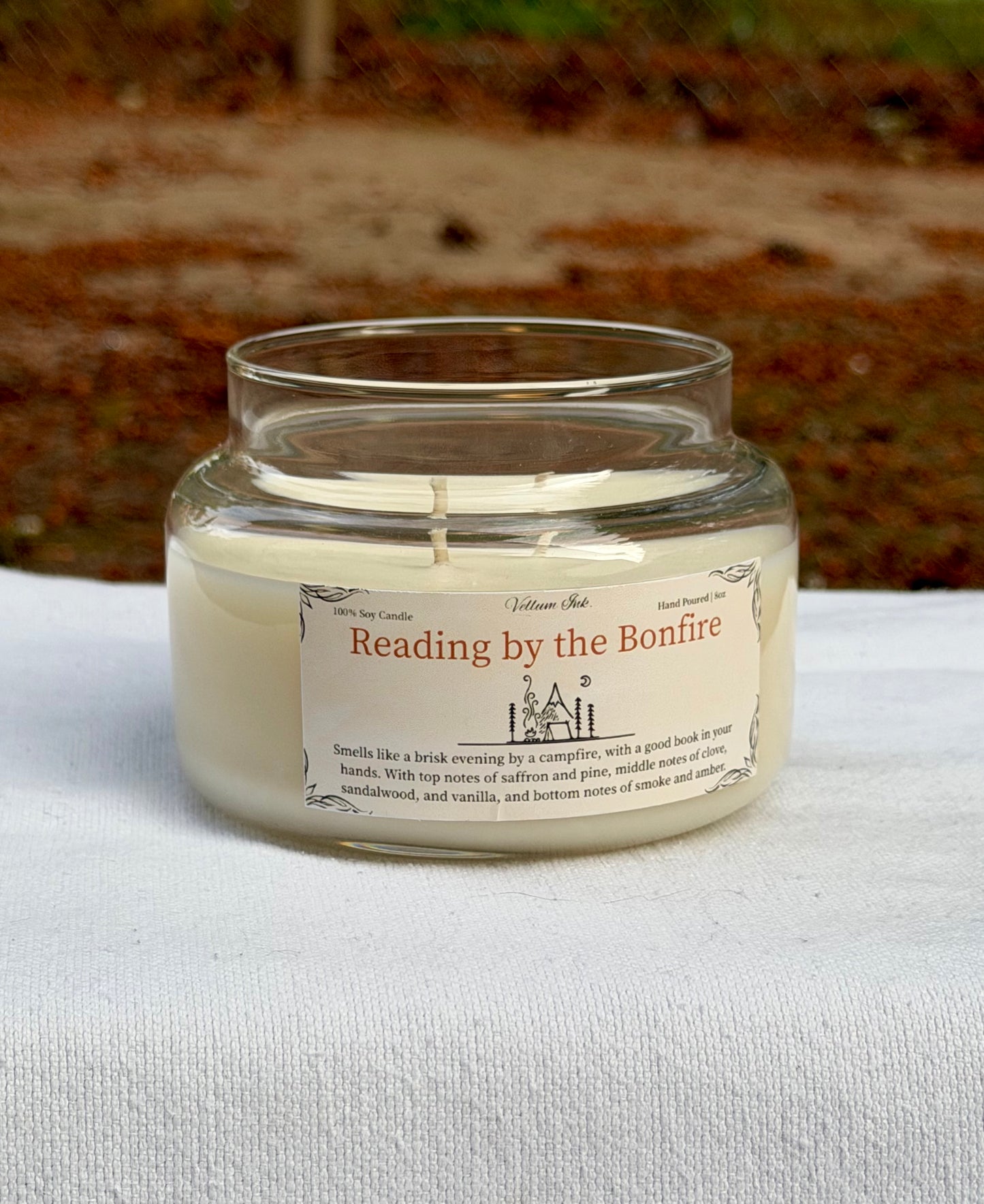 Reading by the Bonfire Candle - 8oz soy candle
